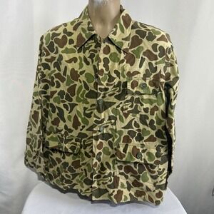 Hunter's Choice Camouflage Hunting Shirt Frogskin Duck Camo Medium Flaw*